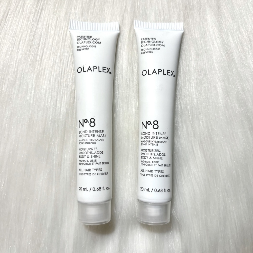 4/$30 Bundle OLAPLEX No.8 Bond Intense Moisture Mask Sample Duo